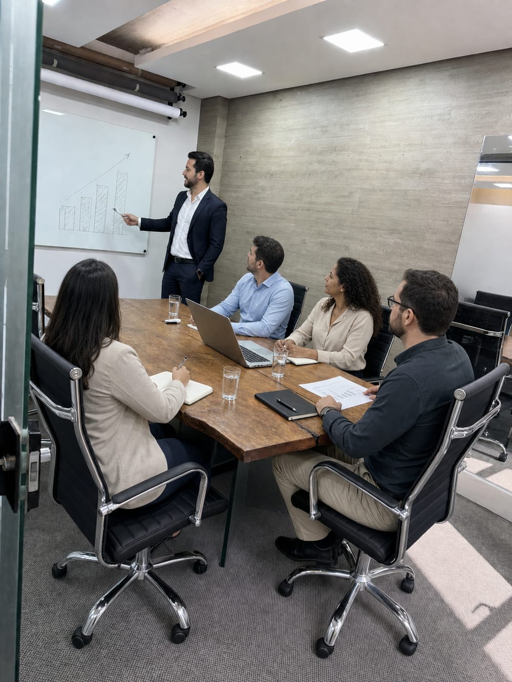 Equipe multidisciplinar da Reduza Tributos reunida para construir uma estratégia empresarial